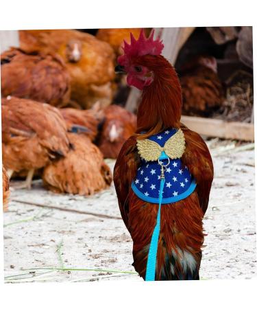 CORHAD Chicken and Duck Vest Hen Leash Chicken Lead and Harness Small Dog Harness Rooster Costume Pet Leash 17X15X0.5CM Blue - Buy Online on SooperMarket.com