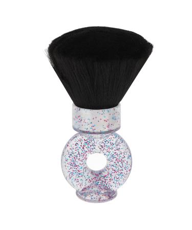 Barber Neck Duster Durable Hair Duster Brush for Removing Hair from Face and Neck Easy to Grip Hair Cutting Brush with Curved Handle Skin Friendly Neck Face Dust Brush for Home Hair Salon