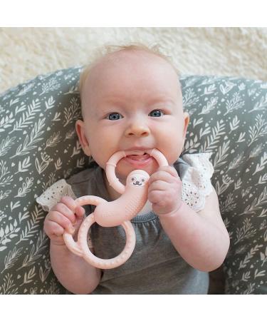 Dr. Brown's Baby Pacifier 0-6m with Soft Lovey Sloth and Teether - Pink - Buy Online on SooperMarket.com