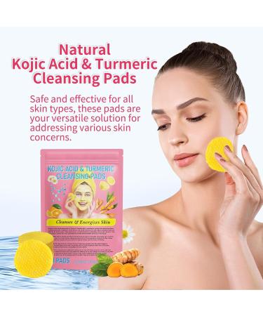 Azuvea Exfoliating Pads - Turmeric & Kojic Acid Cleansing 40 Pads for Bright Skin | International Shipping - Buy Online on SooperMarket.com
