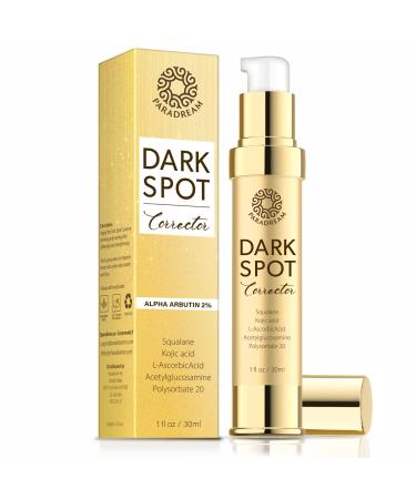 PARADREAM Dark Spot Remover for Face and Body  Dark Spot Corrector Serum - Advanced Melasma Hyperpigmentation Treatment  Sun Spot  Age Spot  Brown Spot Remover for Men and Women(1 FL OZ)
