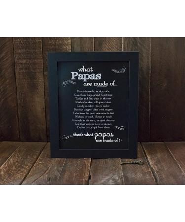 Papa Chalkboard Frame - Personalized Gift for Father's Day, Birthday, or Birth of Grandchild | Made in USA - Buy Online on SooperMarket.com