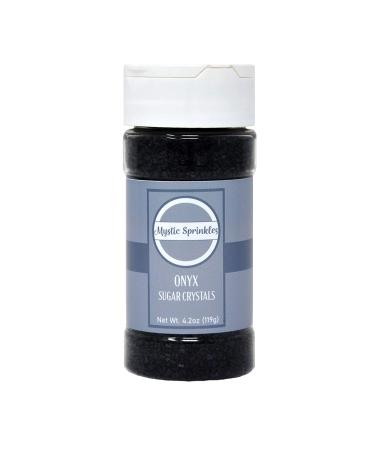 Mystic Sprinkles Sugar Crystals 4.2oz Bottle (Onyx- Black) - Buy Online on SooperMarket.com