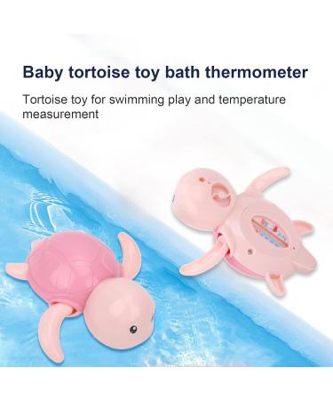 Floating Water Thermometer - High-Precision Turtle Shape Bathing Thermometer in Pink | Ideal Bathroom Temperature Monitor - Buy Online on SooperMarket.com