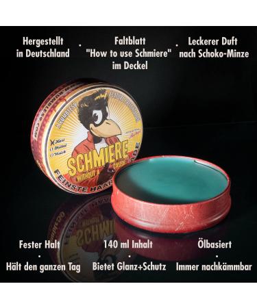 Rumble59 Smurn Hart Movie Edition Pomade - Rebel Without a Cause Hair Wax for Strong Styling - 140ml Chocolate Mint - Men's Hair Product - Buy Online on SooperMarket.com