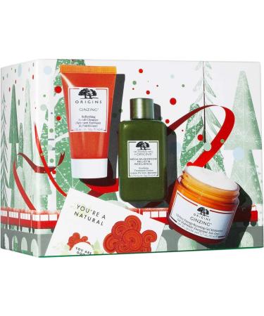 Origins GLOW AND BELIEVE GinZing & Mega Mushroom Hydrating Glow Kit