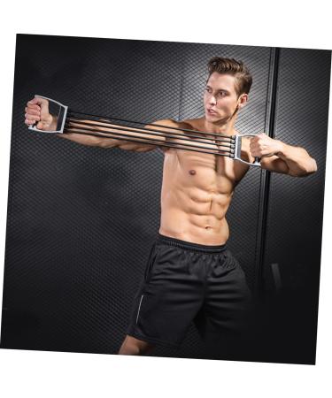 1pc Puller Workout Resistance Band | Chest & Arm Expander | Ultimate Fitness Gym Straps for Men | Latex Exercise Cords with Handles - Buy Online on SooperMarket.com