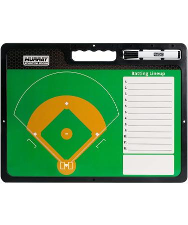 Murray Sporting Goods Premium Coaches Clipboard | Double-Sided Dry Erase Board - Ideal for Basketball, Baseball, Soccer, Football, Hockey | Marker Included - Buy Online on SooperMarket.com
