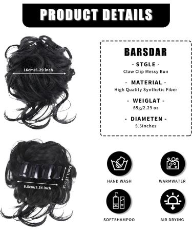Long beard ball head wig bun grab clip Fluffy natural scrunchie bridal cocktail hairpin Messy Hair Bun Extensions Curly Wavy Hair Scrunchies Ponytail Hair Extensions (Natural Black) - Buy Online on SooperMarket.com
