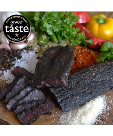 Biltong Man Traditional Lean Beef Biltong | Healthy High Protein Snack | Low Calorie, Gluten-free & Keto-friendly | 500g Pack - Buy Online on SooperMarket.com