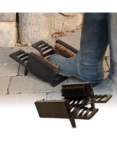 Neez Cast Iron Boot Scraper with Brush - Heavy Duty Welly Puller for Wellies - Outdoor Mud and Dirt Remover - Buy Online on SooperMarket.com