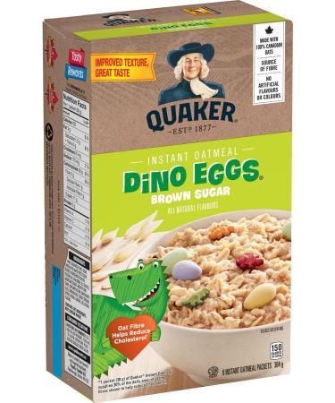 Quaker Dino Eggs Instant Oatmeal Multi-Pack 8 Packets 304g (Pack of 12) - Buy Online on SooperMarket.com