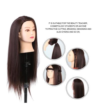 Head Studio Dolls - 60cm Hairdresser Doll for Practice | Blond Brown & Dark Fiber Boil-Proof Hair - Buy Online on SooperMarket.com