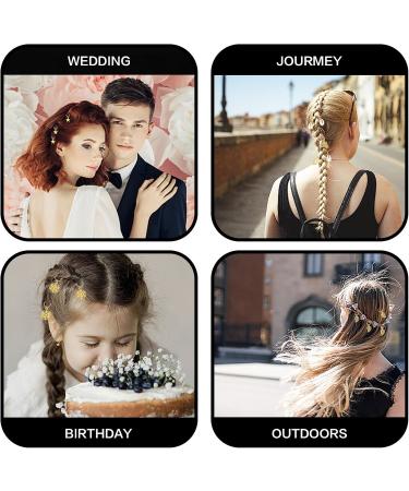 Hair Beads for Braids Xerteam 100 Pieces Hair Jewelry Rings Gold Hair Accessories Hair Cuffs and Braid Rings Hair Charms Dreadlock Accessories FOR Girl Women Men Hair Braids Decoration - Buy Online on SooperMarket.com