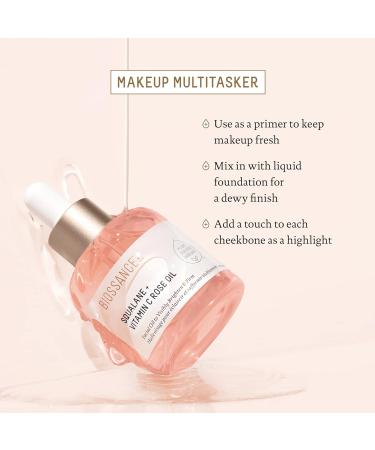 Buy BIOSSANCE Mini Squalane + Vitamin C Rose Firming Oil 0.5 Fl Oz - Best Anti-Aging Skincare for Glowing Skin - International Shipping Available - Buy Online on SooperMarket.com