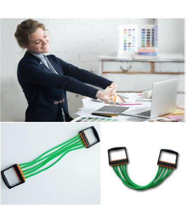 Adjustable Chest Expander for Men & Women | Fitness Equipment for Strength & Muscle Training | Green Grip Trainer - Buy Online on SooperMarket.com