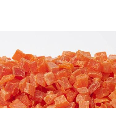 Dried Papaya Chunks (5 Lbs.) - Diced Dried Papayas Best for Snacking & Baking - Paw Paw Tree - Lightly Sugar Coated  Low Sodium  Dairy Free  Low Cholesterol  Low Fat & High Fiber Fruits - Farm Fresh Nuts Brand 5 Pound - Buy Online on SooperMarket.com