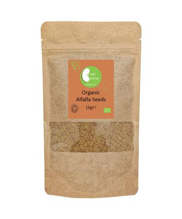 Organic Alfalfa Seeds (Sprouting) - Certified Organic - by Busy Beans Organic (1kg)