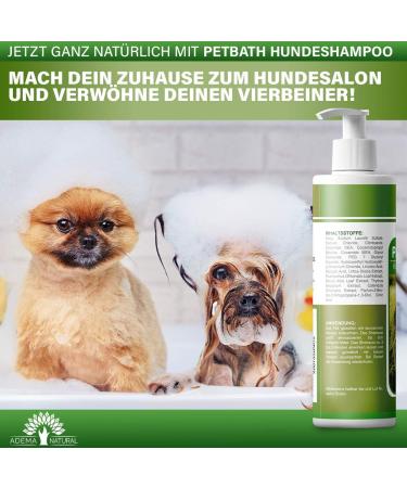 Adema Natural Petbath - Best Dog Shampoo for Itching Fleas Mites & Lice - 200ml Natural Formula for Dogs & Puppies - Buy Online on SooperMarket.com