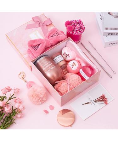 Women's Gift Basket - Birthday & Get Well Soon Gift Box with 13 Items, Inspirational Spa Care Package for Her - Buy Online on SooperMarket.com
