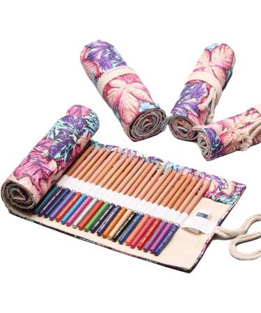 DYOMR Maple Leaves 36 Slot Pencil Wrap Organizer for Drawing and Coloring - Buy Online on SooperMarket.com