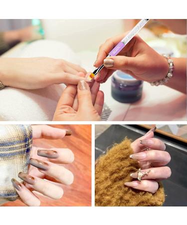 Professional UV Gel Nail Ombre Brush - Nylon Hair with Rhinestone Handle | Top Nail Art Tool for Beautiful Designs - Buy Online on SooperMarket.com