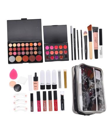 1 Set women's makeup set Eyebrow Pencil All-in-one Makeup Kit Makeup Multi- Makeup Kit Professional Foundation Cosmetics Supplies One-piece student mascara 12.5X1.5cm As Shown