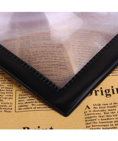 Jeanoko Reading Magnifier Magnifier Sheet PVC Bookmark Reading Aid A4 Full Page 3X Magnifying Tool for Elderly and People with Low Vision - Buy Online on SooperMarket.com