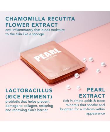 Lapcos Pearl Brightening Daily Skin Beauty Mask - 5 Sheets (0.81 fl oz each) for Radiant Skin - Buy Online on SooperMarket.com