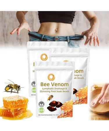Bee Venom Lymphatic Drainage & Slimming Foot Soak Beads Bee Venom Foot Soak Aprolo Detoxingherbs Cleansing Foot Soak Beads Healthy Fast Shape & Cleanse Body Relief Relax (3 Box)