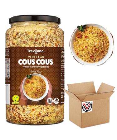 Moroccan Cous Cous with Vegetables 1kg Jar - Suitable for Vegans