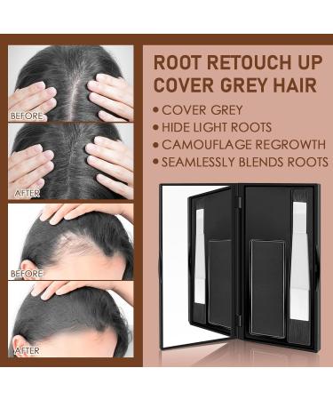 Root Cover Up Black Hairline Powder Root Touch Up Powder Hide Your Grey Roots and Bald Spots Quickly and Easily Root Cover Up Hair Toppers for Women & Men Hair Fibers for Thinning Hair 6.5g - Buy Online on SooperMarket.com