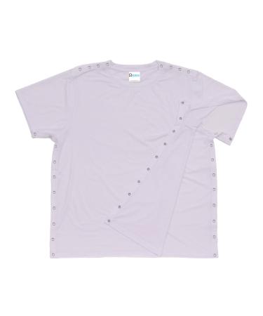 Shirt after the shoulder Men Women Unisex sizes XXL White/Opulent Garden