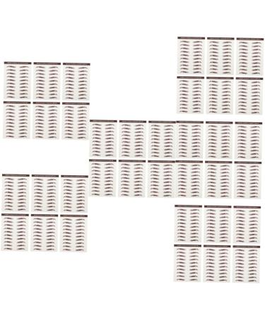Baluue 36 Pcs Eyebrow Stickers Brow Shaper Makeup Stickers 4d Broken Eyebrows Hair 6 Transfer Paper