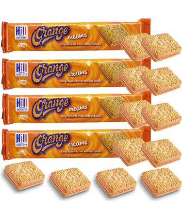Hill Orange Flavoured Cream Biscuits 150g | Pack of 4