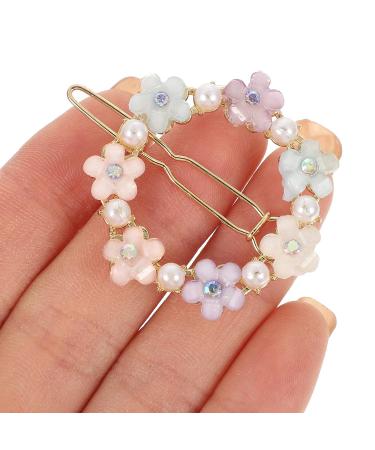 KALLORY Women's Acrylic Flower Hair Clips - 4pcs Rhinestone Bobby Pins for Girls & Women - Buy Online on SooperMarket.com