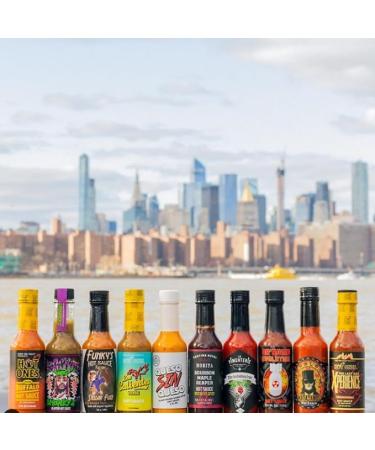 Hot Ones Season 23 Lineup Hot Sauce Challenge Kit Made with Natural Ingredients Unique Condiment Gift Box is the Ultimate Variety Pack for Spice Lovers 5 fl oz Bottles Produced in Small Batches (10-Pack) - Buy Online on SooperMarket.com