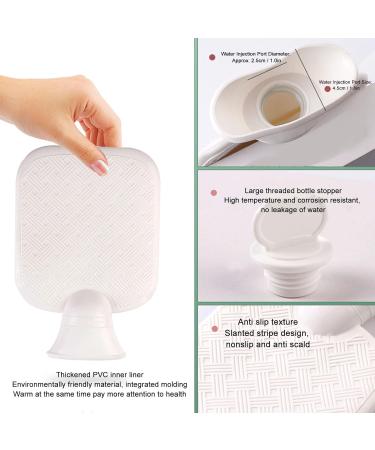 Hot Water Bottle with Plush Cover | 1L Removable Hot Water Bag for Hand & Waist Warmer - Ideal for Comfort & Relief - Buy Online on SooperMarket.com