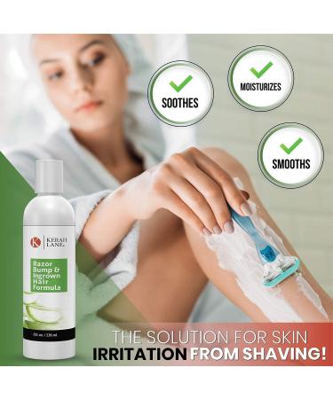 Kerah Lane Razor Bump & Ingrown Hair Formula 8 Oz for Women & Men: Best Treatment Serum for Ingrown Hairs Acne Razor Burn & Bumps: Use After Shaving Waxing Electrolysis & Hair Removal - Buy Online on SooperMarket.com