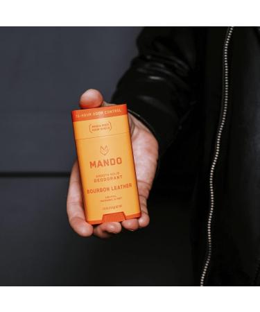 Mando Bourbon Leather Body Deodorant - 72 Hour Odor Control Aluminum & Baking Soda Free - Buy Online Internationally - Buy Online on SooperMarket.com