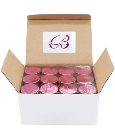 Beauticom 7g Thick Wall Clear Acrylic Jars - Leak Proof for Cosmetics & Beauty | 72 Pieces with Metallic Rose Pink Gold Lids - Buy Online on SooperMarket.com