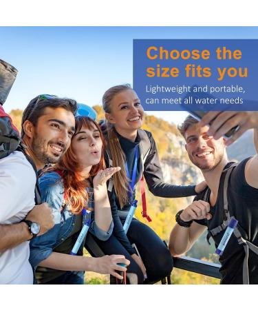 PureWell Outdoor Water Filter Straws | Personal Water Purification for Camping Hiking & Emergency Survival | Pack of 2 - Buy Online on SooperMarket.com