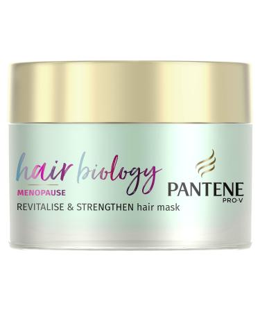 Pantene Hair Biology Menopause Revitalise & Strengthen Hair Mask For Hair Growth Dry Hair Treatments For Dry And Thinning Hair Hair Loss Treatment For Women With Vitamin B7 160ml