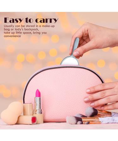 25-Piece Portable Handheld Hand Mirror Set for Women & Girls - Compact Round Mirror for Travel, Camping, Daily Use - White, Pink, Black, Blue, Green - Buy Online on SooperMarket.com