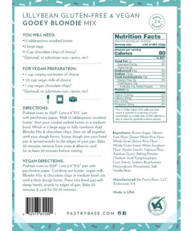 LillyBean Gooey Blondies Mix Gluten Free 283.5g (Pack of 1) - Buy Online on SooperMarket.com