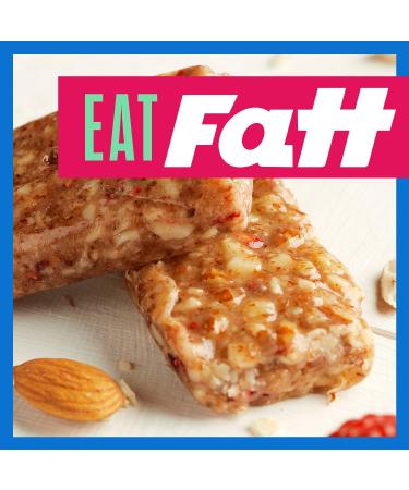 Fatt Keto Nut Bars - Raspberry & Almond 15-Pack | 2g Carbs | High-Fiber Low-Sugar Keto Snacks | Vegan & Super Fats | Fattbar Raspberry & Almond 15 count - Buy Online on SooperMarket.com