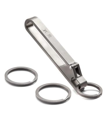 Titanium Quick Release Keychain Clip Multi Tools for Belt Key Clasp with Keyrings Kit by BANG TI H6keyringskit