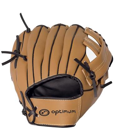 Optimum extreme baseball glove and ball - deep bag and simple collapse - padded palm and index finger - additional comfort and wrist protection - glove for left -handed