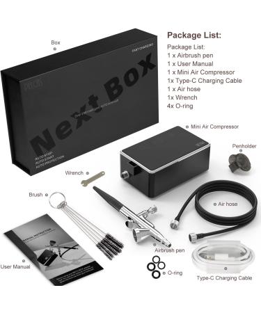 PELCAS Airbrush Makeup Kit | 32PSI Airbrush Paint Gun with Compressor | Breeze Airbrush System Set for Face & Body | Portable Cosmetic Starter Kit - Buy Online on SooperMarket.com