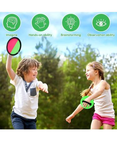 Jiosdo Velcro Fishing Ball Game - Fun Outdoor Game for Kids Ages 3-6 | Throwing & Catching Toys for Garden Play - Buy Online on SooperMarket.com
